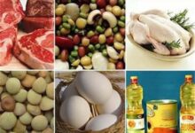 تغییرات متوسط قیمت کالاهای خوراکی در شهریور