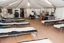 برپایی ۴ بیمارستان صحرایی توسط جمعیت هلال‌احمر