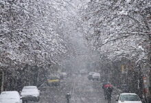 برف و باران در جاده‌های ۵ استان کشور