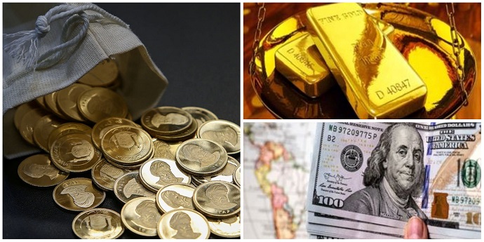 همراهی سکه و طلا با کاهش قیمت دلار/ ریزش یک میلیون تومانی قیمت سکه
