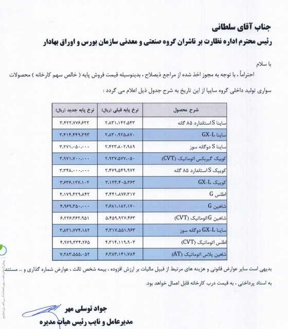 لیست جدید قیمت محصولات ایران خودرو و سایپا/ خودرو گران شد