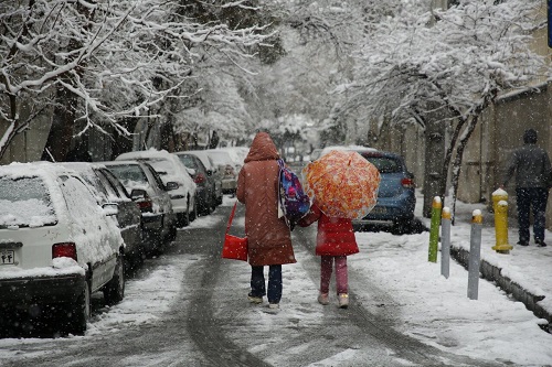 بارش برف و باران در تهران/ کدام مناطق کشور سفیدپوش شد