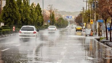 رگبار باران و وزش باد در تهران و 6 استان