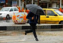 پیش بینی رگبار باران، وزش باد و رعد و برق در تهران و 22 استان
