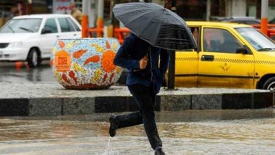 پیش بینی رگبار باران، وزش باد و رعد و برق در تهران و 22 استان