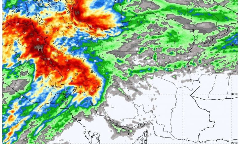 ۱۰ روز پر از برف و باران در پیش است 1 اکوبورس