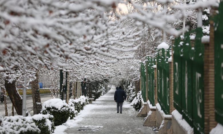 بازگشت سرما به تهران | بارش شدید برف در این استان ها 1 بازگشت سرما به تهران | بارش شدید برف در این استان ها