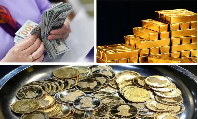 قیمت دلار، طلا و سکه امروز شنبه ۱۴۰۵/۰۳/۲۳