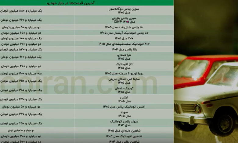 کف قیمت خودرو در بازار چقدر است؟