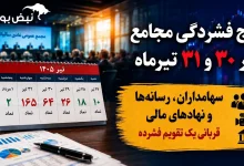 ترافیک سنگین مجامع در هفته آینده | سناریوی تکراری شرکتها برای دور زدن سهامداران و رسانه ها ! 4 ترافیک سنگین مجامع در هفته آینده | سناریوی تکراری شرکتها برای دور زدن سهامداران و رسانه ها !